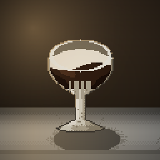 Copper Refrain — Cold Brew in a speckle goblet