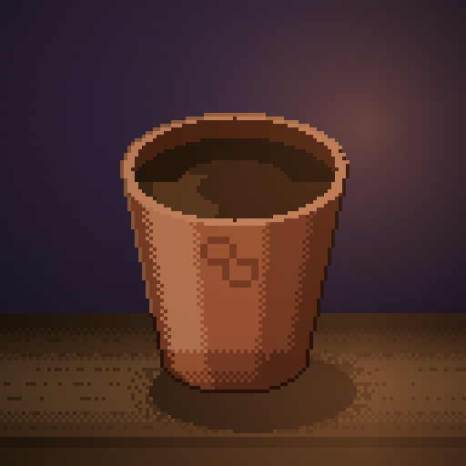 Bitter Sonnet — Drip in a terracotta paper