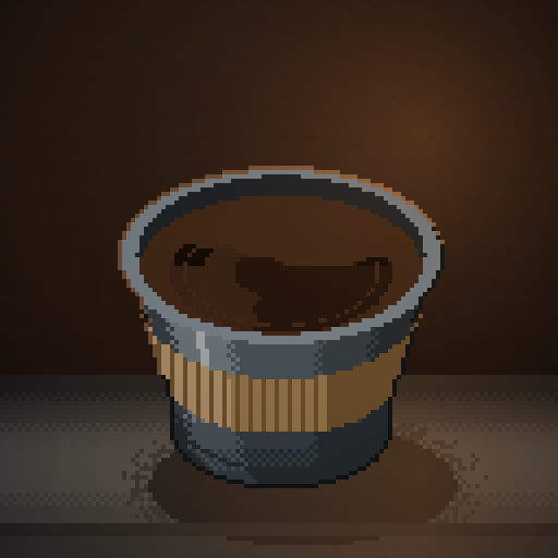 Dusk Sonnet — Cold Brew in a slate bowl