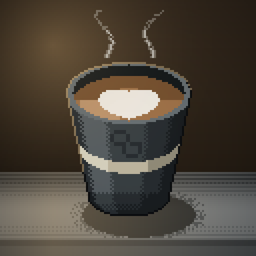 Copper Watch — Flat White in a charcoal paper