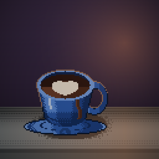 Half Light Errand — Mocha in a cobalt demitasse