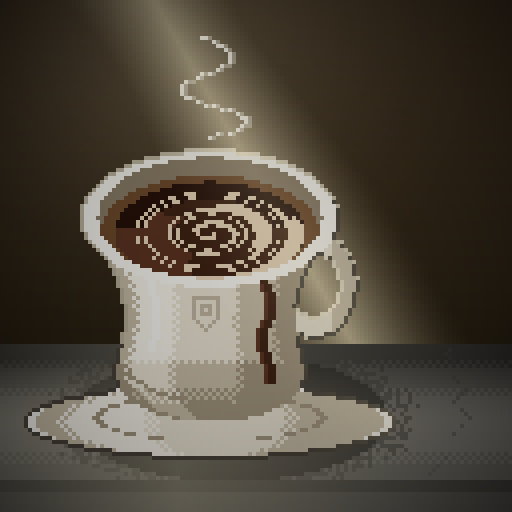 Dawn Shift — Americano in a bone tulip