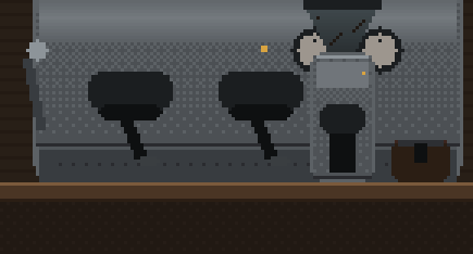 The espresso machine and the grinder, close to